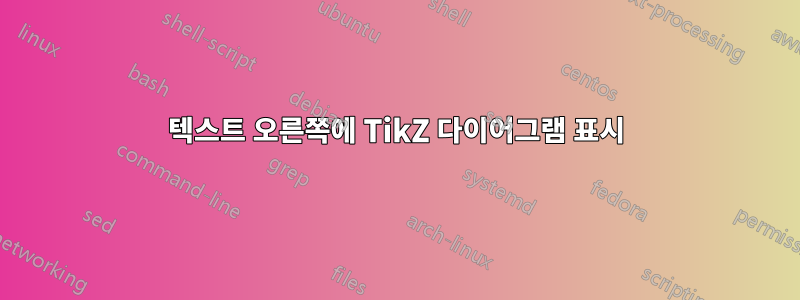 텍스트 오른쪽에 TikZ 다이어그램 표시