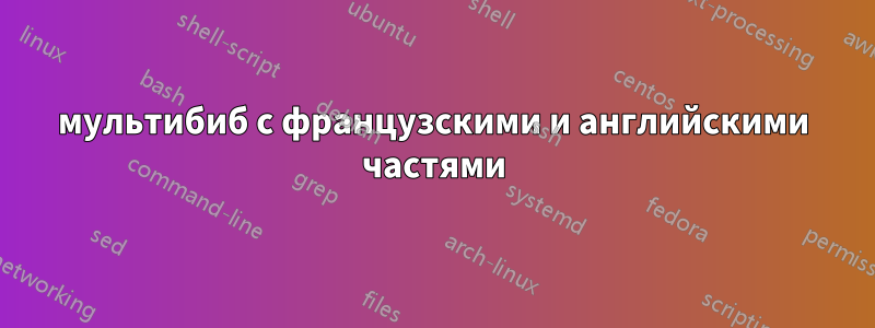 мультибиб с французскими и английскими частями