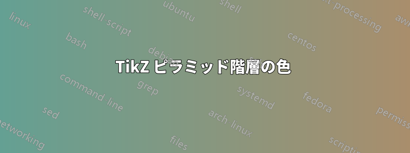 TikZ ピラミッド階層の色