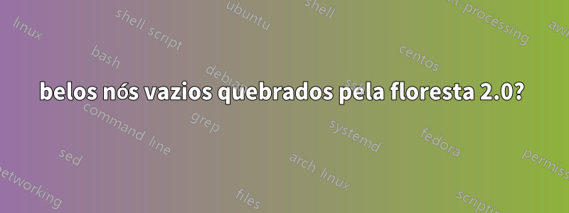 belos nós vazios quebrados pela floresta 2.0?