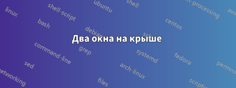 Два окна на крыше