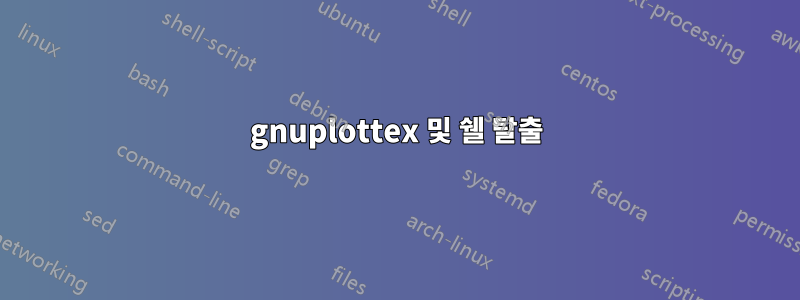 gnuplottex 및 쉘 탈출