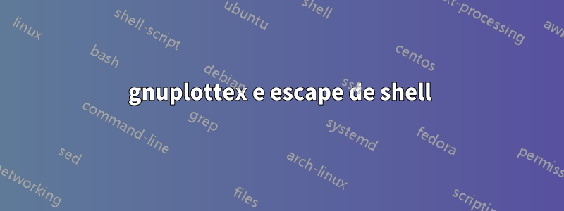 gnuplottex e escape de shell