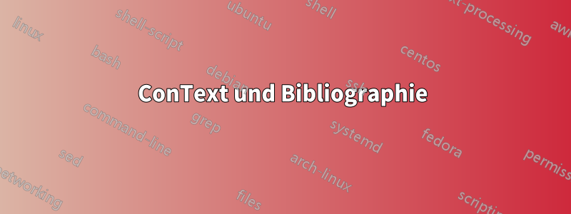 ConText und Bibliographie