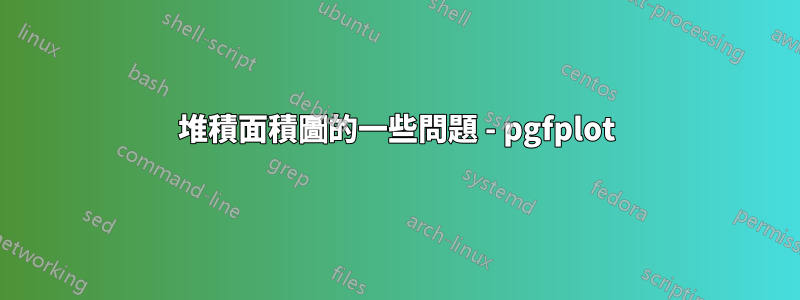 堆積面積圖的一些問題 - pgfplot