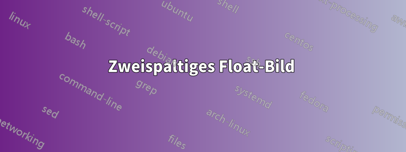 Zweispaltiges Float-Bild