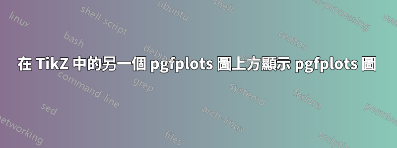 在 TikZ 中的另一個 pgfplots 圖上方顯示 pgfplots 圖