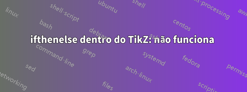 ifthenelse dentro do TikZ: não funciona