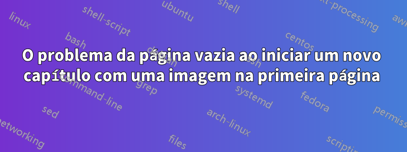 O problema da página vazia ao iniciar um novo capítulo com uma imagem na primeira página