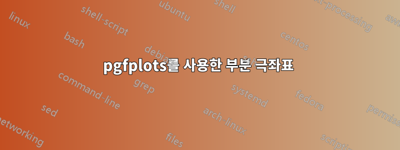 pgfplots를 사용한 부분 극좌표