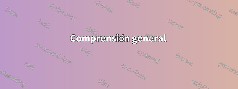 Comprensión general