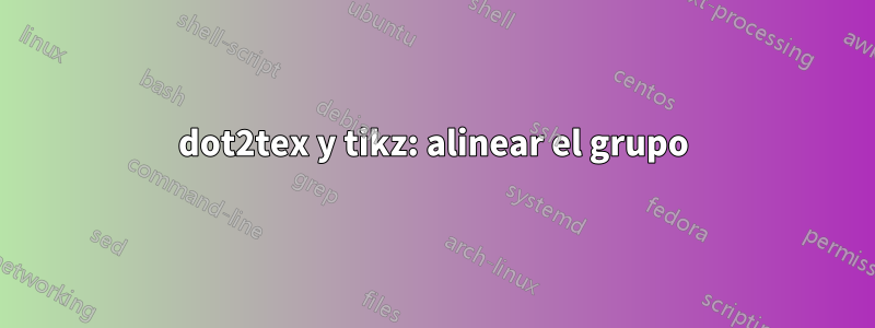 dot2tex y tikz: alinear el grupo