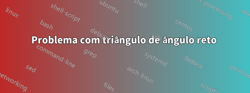 Problema com triângulo de ângulo reto