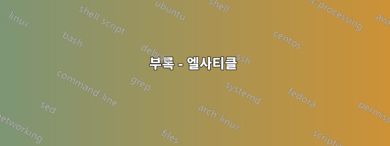 부록 - 엘사티클