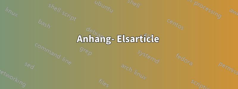 Anhang- Elsarticle