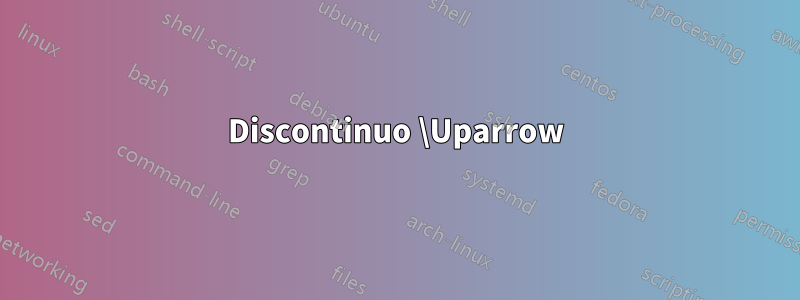 Discontinuo \Uparrow