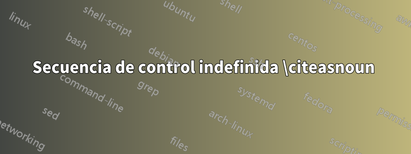 Secuencia de control indefinida \citeasnoun