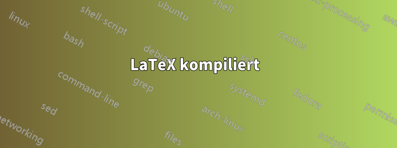 LaTeX kompiliert 