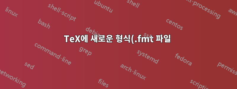 TeX에 새로운 형식(.fmt 파일)을 어디에 설치해야 합니까?