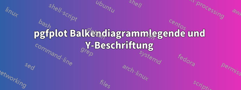 pgfplot Balkendiagrammlegende und Y-Beschriftung