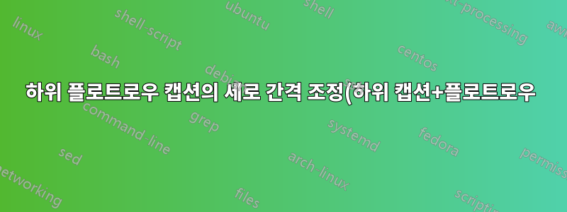 하위 플로트로우 캡션의 세로 간격 조정(하위 캡션+플로트로우)