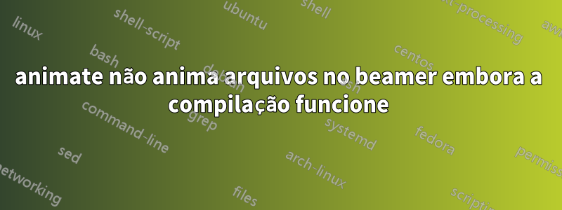 animate não anima arquivos no beamer embora a compilação funcione