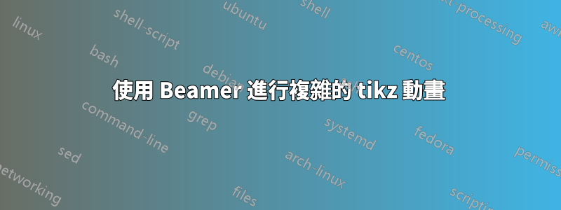 使用 Beamer 進行複雜的 tikz 動畫