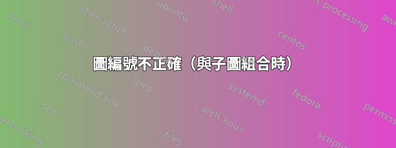 圖編號不正確（與子圖組合時）