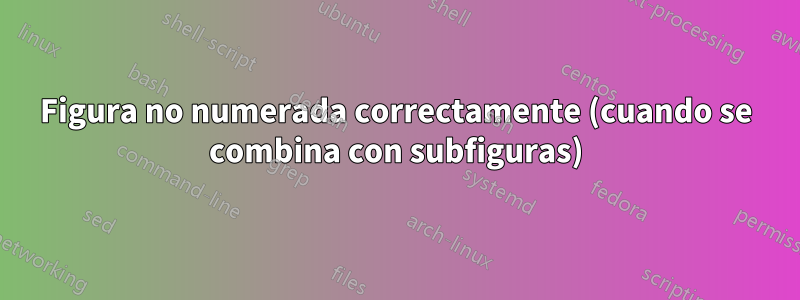 Figura no numerada correctamente (cuando se combina con subfiguras)