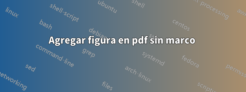 Agregar figura en pdf sin marco