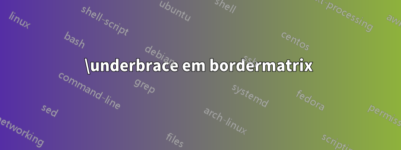 \underbrace em bordermatrix