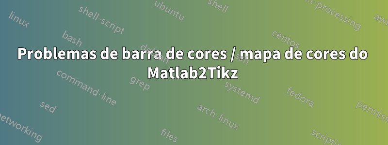 Problemas de barra de cores / mapa de cores do Matlab2Tikz