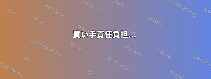 買い手責任負担...