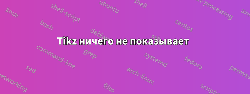 Tikz ничего не показывает 