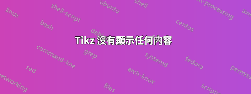 Tikz 沒有顯示任何內容 