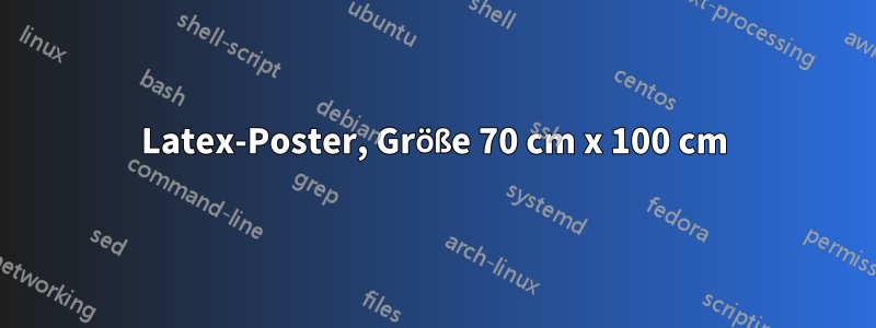 Latex-Poster, Größe 70 cm x 100 cm