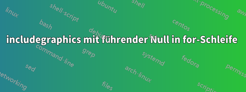 includegraphics mit führender Null in for-Schleife