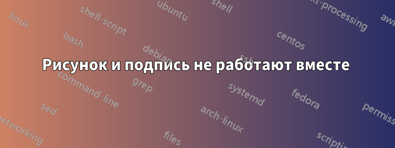 Рисунок и подпись не работают вместе