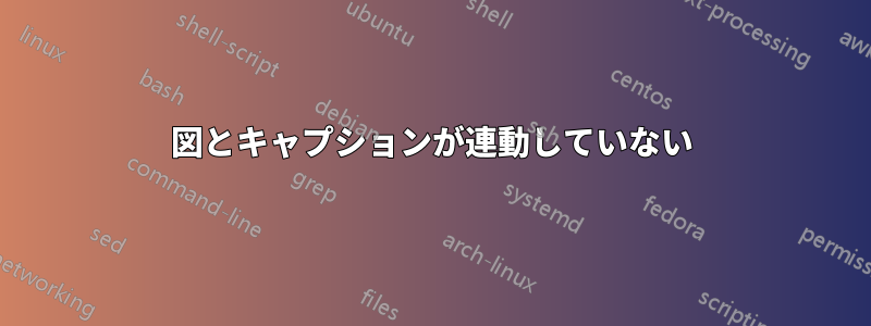 図とキャプションが連動していない