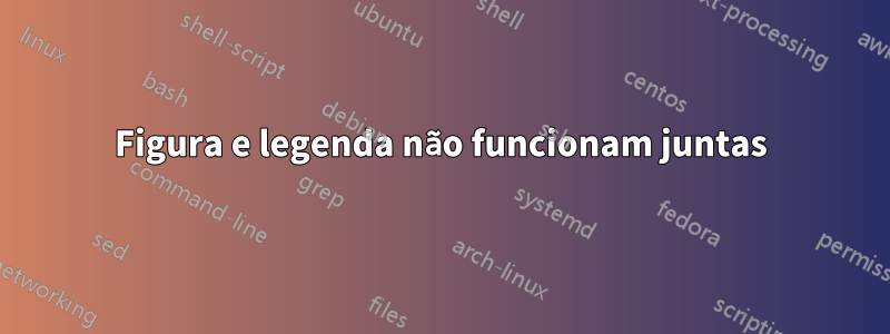 Figura e legenda não funcionam juntas