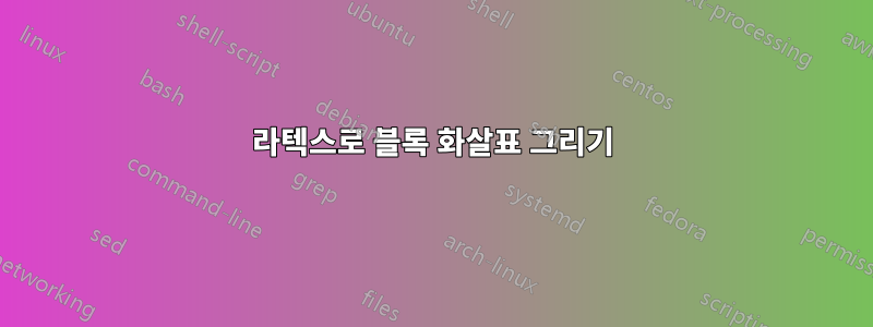 라텍스로 블록 화살표 그리기