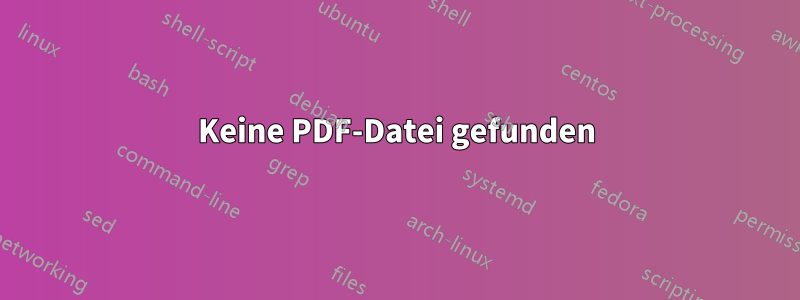 Keine PDF-Datei gefunden