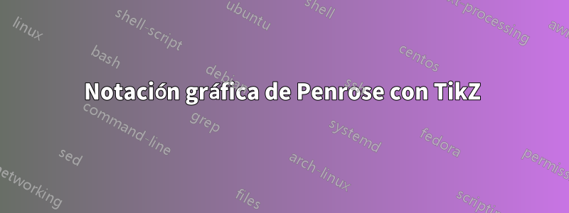 Notación gráfica de Penrose con TikZ