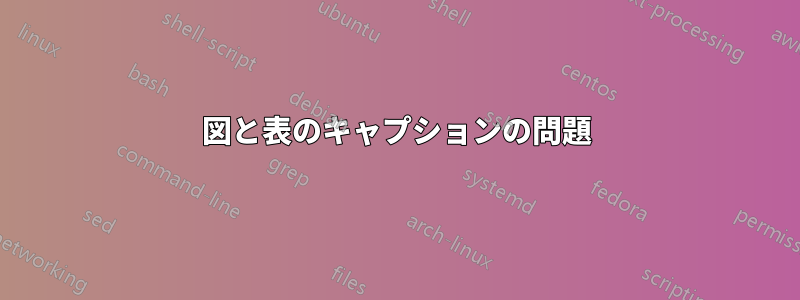 図と表のキャプションの問題