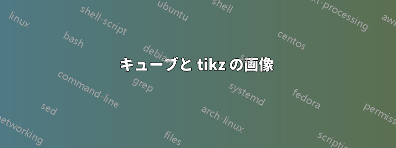 キューブと tikz の画像