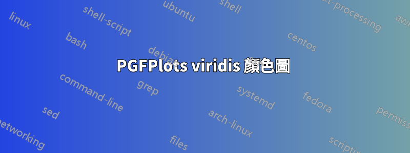 PGFPlots viridis 顏色圖