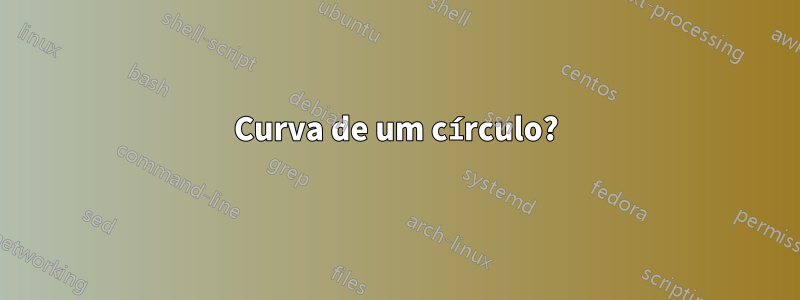 Curva de um círculo?