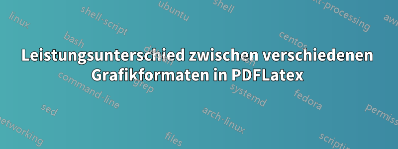 Leistungsunterschied zwischen verschiedenen Grafikformaten in PDFLatex