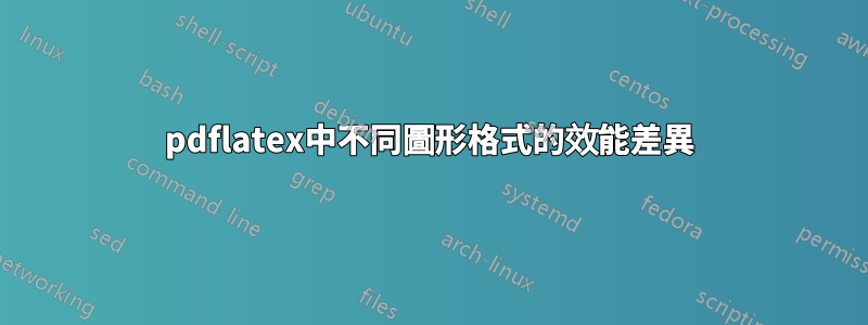 pdflatex中不同圖形格式的效能差異