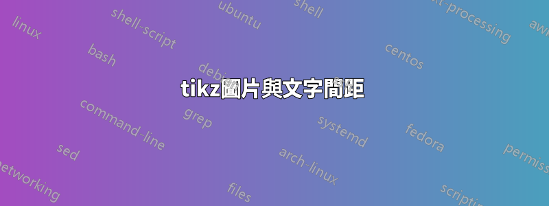 tikz圖片與文字間距